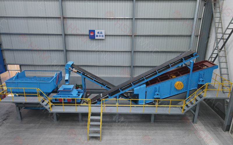 銑刨料破碎篩分生產(chǎn)線,瀝青銑刨料破碎機(jī)價(jià)格,瀝青路面破碎機(jī)廠家,華盛銘篩分破碎一體機(jī)型號(hào)